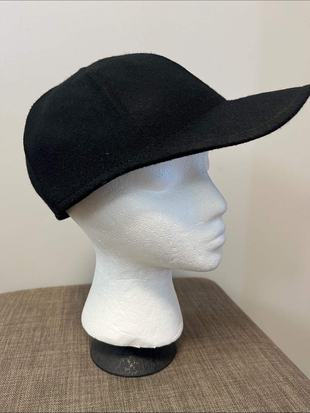 Hat Club Made in Italy Black Wool Felt Baseball Cap Hat 59